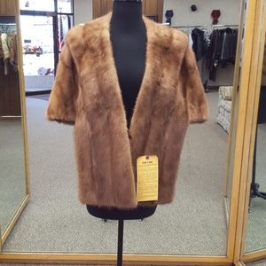 Natural Autumn Haze Mink Fur Stole